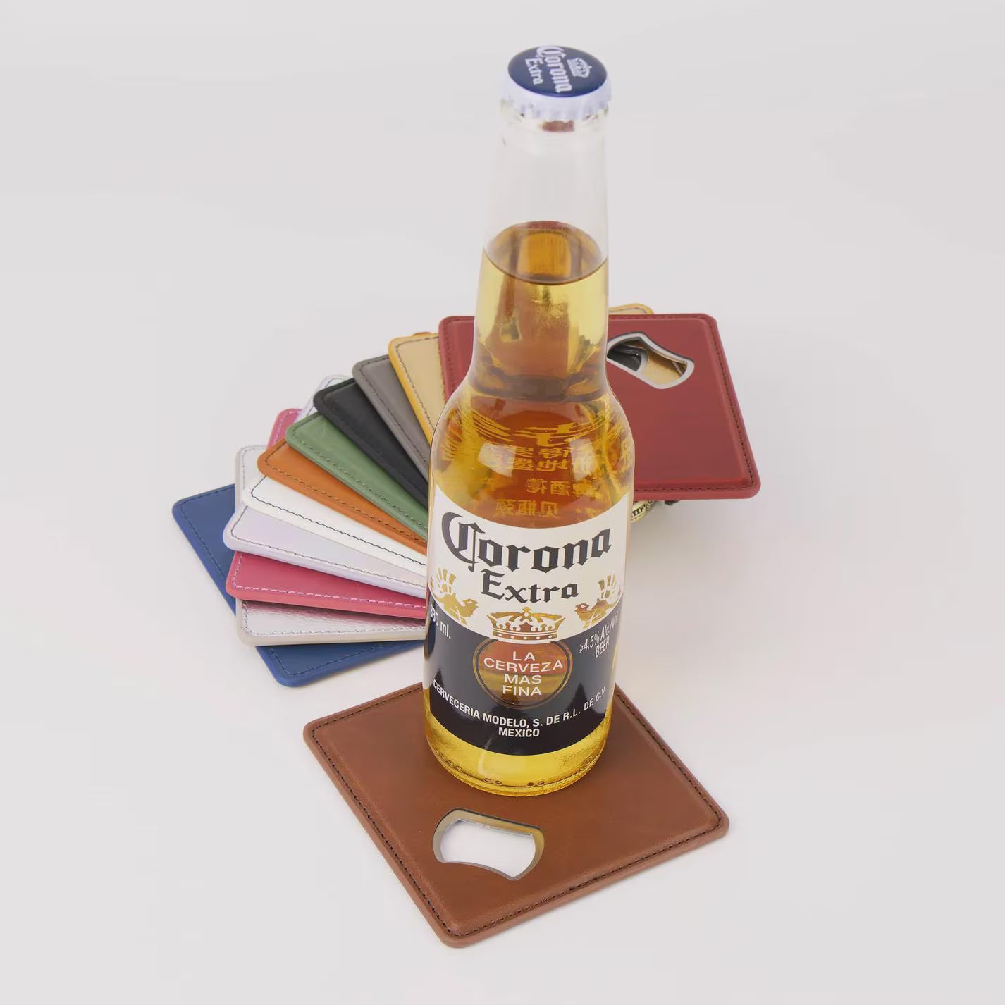 Personalized Magnetic Bottle Opener and Coaster for Dad